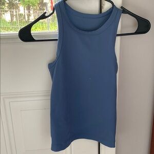 Lululemon Athletica Blue Fitted Sleeveless Tank Top